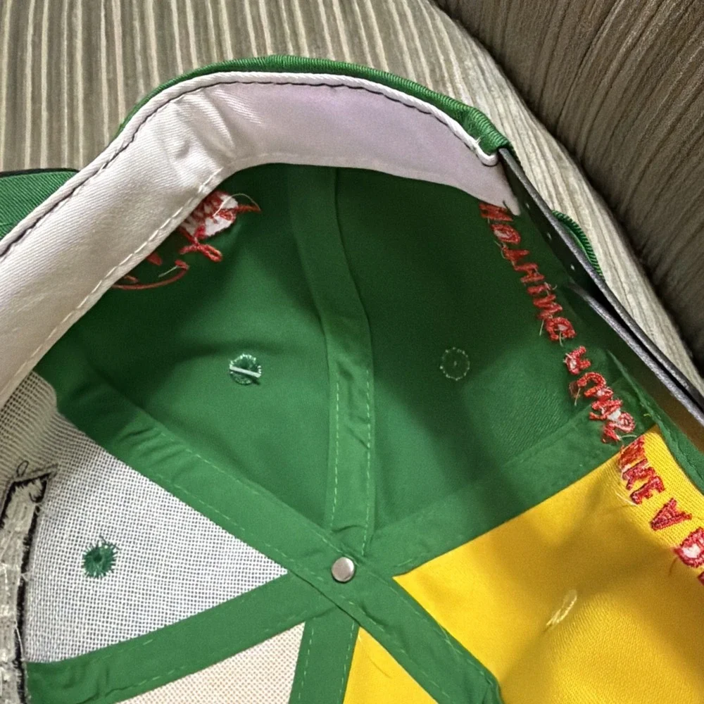 Vintage John Deere Motorsports Chad Little Roush Racing SnapBack Hat 6 Panel New